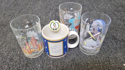 Goofy Mug with Disney World Glasses