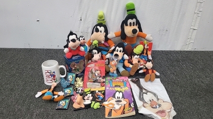 Goofy Activity Pad, Sticker Book, Paddle Board, Magnets, Plushies and More