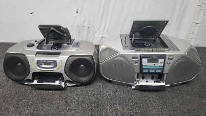 Working Aiwa Tape Deck, CD Player, Radio Combo and Working Philips Magnavox Tape Deck, CD Player, Radio Combo