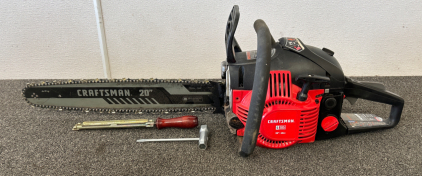 Craftsman S205 20&rdquo; Chainsaw in Great Condition Please Inspect