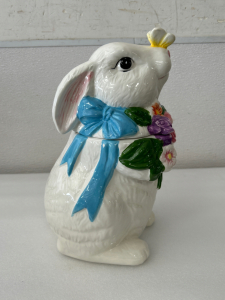 Ceramic Bunny Cookie Jar