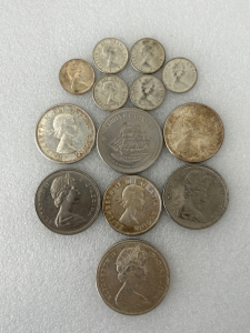 Canadian Coins Includes: Dimes, Quarters, Dollar