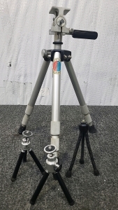 Adjustable Height Tripod and (3) Mini Tripods
