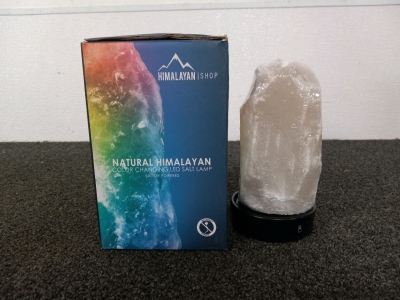 Natural Himalayan Color Changing LED Lamp