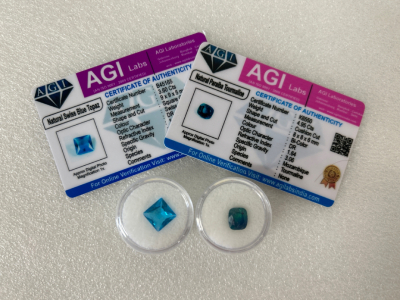 Pair of Certified Gemstones Please Inspect
