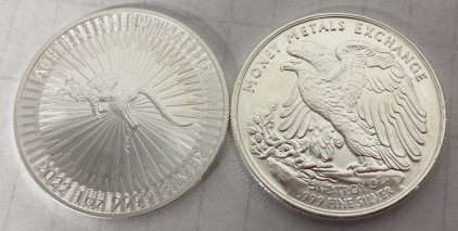 2 Troy Ounces .999 Fine Silver