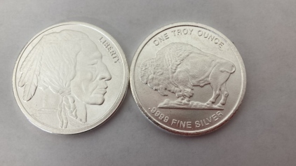 (2) Troy Ounces .999 Fine Silver