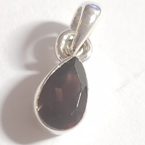 Silver Garnet Pendant