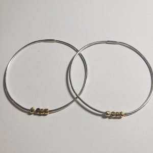 Silver Large Hoop Earrings