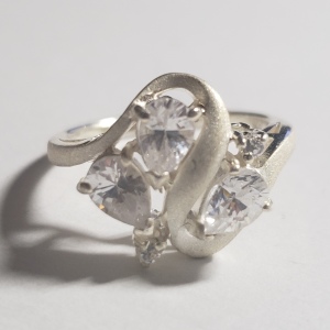 Silver CZ Ring