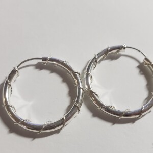 Silver Hoop Earrings