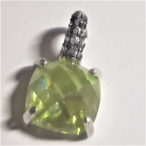 Silver Gemstone Pendant