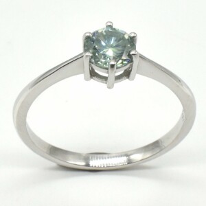 Silver Moissanite(0.81ct) Ring