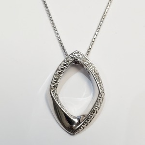 Silver Diamond Necklace