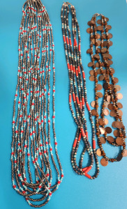 (3) Layered Handmade Native American Necklaces