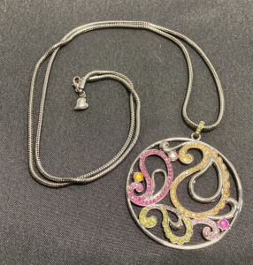 Large Dark Toned Myrka Pendant Necklace