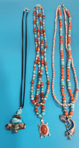 (3) Handmade Native American Necklaces