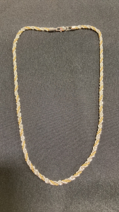 Michael Anthony Gold and Silver Toned Twisted Chain Necklace