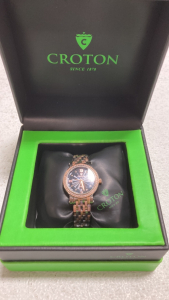Croton Rose Gold and Silver Toned Watch