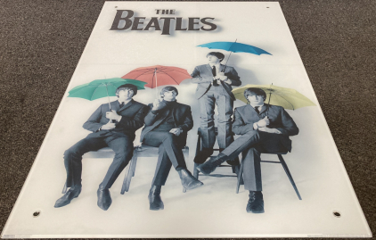 2&rsquo;x3&rsquo; Tempered Glass The Beatles Wall Hanging