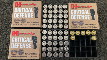 (50) Rnds. Hornady Critical Defense 9mm Luger Ammo And (7) Rnds. Blazer 9mm Luger Ammo