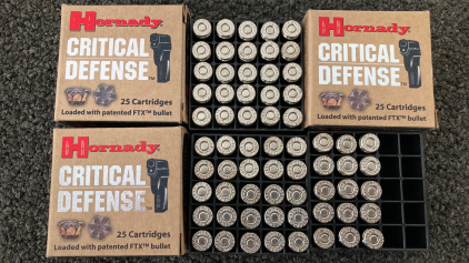 (65) Rnds. Hornady Critical Defense 9mm Luger Ammo