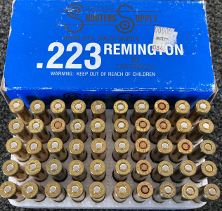 (50) Rnds. Shooters Supply .223 Remington Ammo