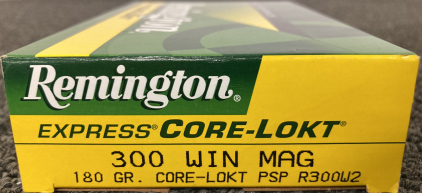 (20) Rnds. Remington 300 Win Mag Ammo