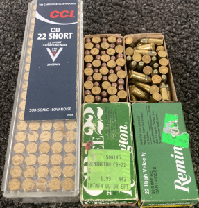 (3) Boxes 22 Short Ammo