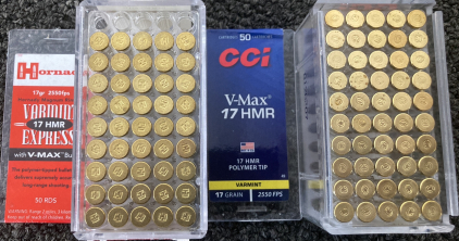 (95) Rnds. 17 HMR Ammo- Hornady And CCI