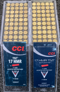 (100) Rnds. CCI 17 HMR Ammo