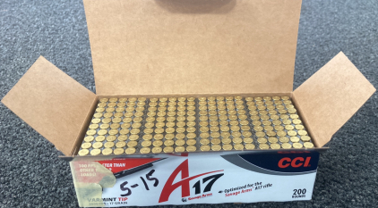 (200) Rnds. CCI Savage Arms A17 Ammo