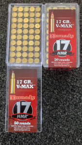 (100) Rnds. Hornady 17 HMR Ammo