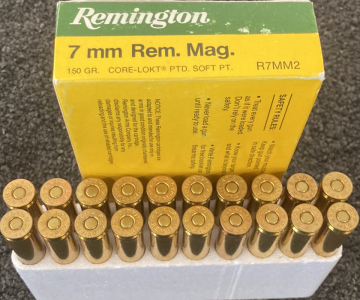 (20) Rnds. Remington 7mm Rem. Mag. Ammo