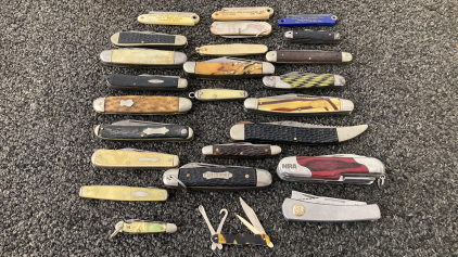 (25) Vintage Collectible Pocket Knives