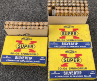 (37) Rnds. Western Super X 30-06 Springfield Silvertip Ammo And (20) Casings