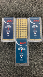 (150) Rnds. CCI 22 WMR V-Max Ammo