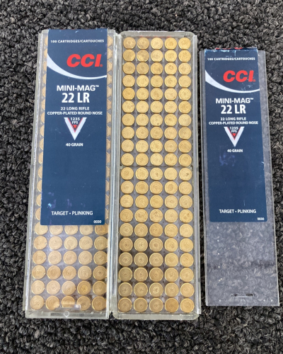 (200) Rnds. CCI Mini-Mag 22 LR Ammo