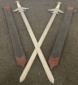Pair Of Decorative Swords With Scabbards