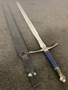 Hand And A Half Sword 31&rdquo; Blade With Scabbard