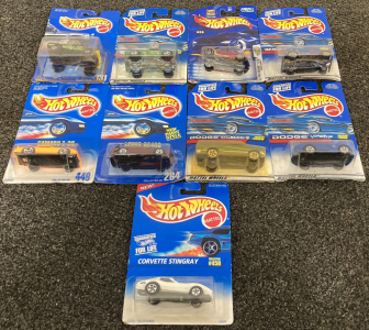 (9) Sealed Hot Wheels Cars 1991-2002