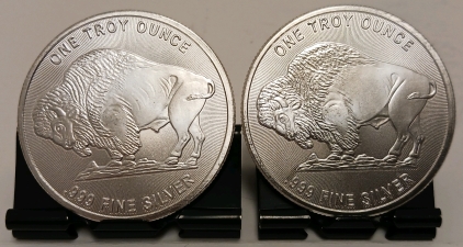 (2) Troy Ounce .999 Silver Rounds