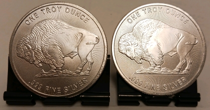 (2) Troy Ounce .999 Silver Rounds