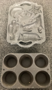Cast Iron Mould And Muffin Pan