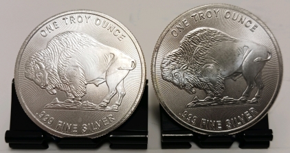 (2) Troy Ounce .999 Silver Rounds