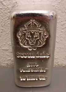 10 Troy Ounce Bar .999 Fine Silver