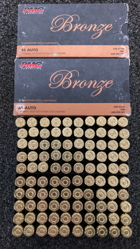 (100) Rnds. PMC 45 Auto Ammo