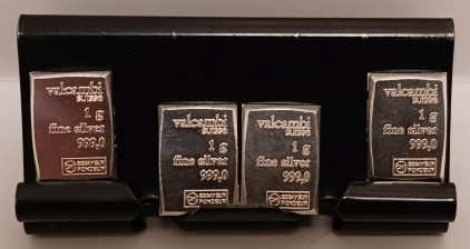 .999 Fine Silver (4) 1 Gram Bars
