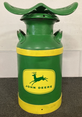 John Deere Tractor Seat Milk Can Stool