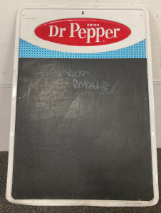 Vintage Dr Pepper Metal Sign/Chalkboard